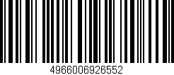 Código de barras (EAN, GTIN, SKU, ISBN): '4966006926552'