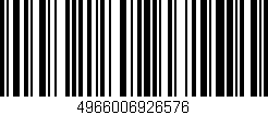 Código de barras (EAN, GTIN, SKU, ISBN): '4966006926576'