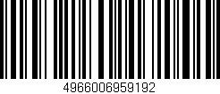 Código de barras (EAN, GTIN, SKU, ISBN): '4966006959192'