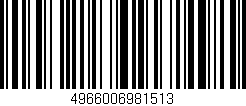 Código de barras (EAN, GTIN, SKU, ISBN): '4966006981513'