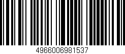 Código de barras (EAN, GTIN, SKU, ISBN): '4966006981537'