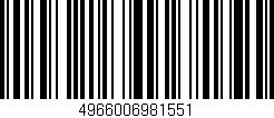 Código de barras (EAN, GTIN, SKU, ISBN): '4966006981551'