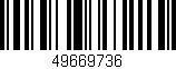 Código de barras (EAN, GTIN, SKU, ISBN): '49669736'