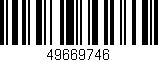 Código de barras (EAN, GTIN, SKU, ISBN): '49669746'