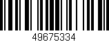 Código de barras (EAN, GTIN, SKU, ISBN): '49675334'
