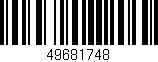 Código de barras (EAN, GTIN, SKU, ISBN): '49681748'
