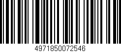 Código de barras (EAN, GTIN, SKU, ISBN): '4971850072546'