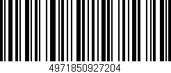 Código de barras (EAN, GTIN, SKU, ISBN): '4971850927204'