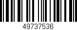 Código de barras (EAN, GTIN, SKU, ISBN): '49737536'