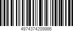 Código de barras (EAN, GTIN, SKU, ISBN): '4974374209986'