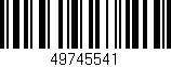 Código de barras (EAN, GTIN, SKU, ISBN): '49745541'