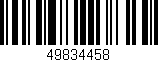 Código de barras (EAN, GTIN, SKU, ISBN): '49834458'