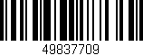 Código de barras (EAN, GTIN, SKU, ISBN): '49837709'