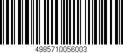 Código de barras (EAN, GTIN, SKU, ISBN): '4985710056003'