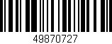 Código de barras (EAN, GTIN, SKU, ISBN): '49870727'