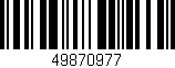 Código de barras (EAN, GTIN, SKU, ISBN): '49870977'