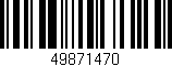 Código de barras (EAN, GTIN, SKU, ISBN): '49871470'