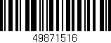 Código de barras (EAN, GTIN, SKU, ISBN): '49871516'