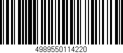 Código de barras (EAN, GTIN, SKU, ISBN): '4989550114220'