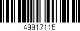 Código de barras (EAN, GTIN, SKU, ISBN): '49917115'