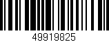 Código de barras (EAN, GTIN, SKU, ISBN): '49919825'
