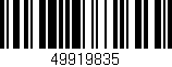 Código de barras (EAN, GTIN, SKU, ISBN): '49919835'