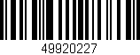 Código de barras (EAN, GTIN, SKU, ISBN): '49920227'