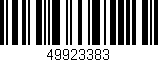 Código de barras (EAN, GTIN, SKU, ISBN): '49923383'