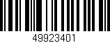 Código de barras (EAN, GTIN, SKU, ISBN): '49923401'