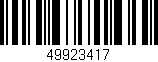 Código de barras (EAN, GTIN, SKU, ISBN): '49923417'