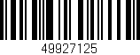 Código de barras (EAN, GTIN, SKU, ISBN): '49927125'