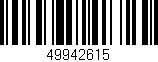 Código de barras (EAN, GTIN, SKU, ISBN): '49942615'