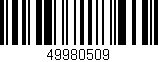 Código de barras (EAN, GTIN, SKU, ISBN): '49980509'