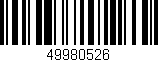 Código de barras (EAN, GTIN, SKU, ISBN): '49980526'