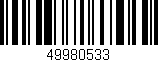 Código de barras (EAN, GTIN, SKU, ISBN): '49980533'