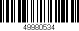 Código de barras (EAN, GTIN, SKU, ISBN): '49980534'