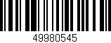 Código de barras (EAN, GTIN, SKU, ISBN): '49980545'