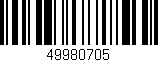 Código de barras (EAN, GTIN, SKU, ISBN): '49980705'