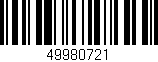 Código de barras (EAN, GTIN, SKU, ISBN): '49980721'