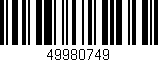 Código de barras (EAN, GTIN, SKU, ISBN): '49980749'