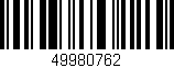 Código de barras (EAN, GTIN, SKU, ISBN): '49980762'