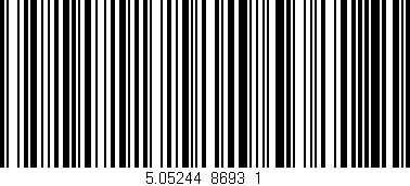 Código de barras (EAN, GTIN, SKU, ISBN): '5.05244_8693_1'