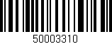 Código de barras (EAN, GTIN, SKU, ISBN): '50003310'
