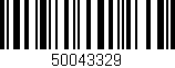 Código de barras (EAN, GTIN, SKU, ISBN): '50043329'