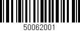 Código de barras (EAN, GTIN, SKU, ISBN): '50062001'