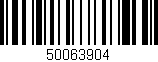 Código de barras (EAN, GTIN, SKU, ISBN): '50063904'