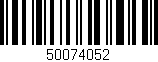 Código de barras (EAN, GTIN, SKU, ISBN): '50074052'