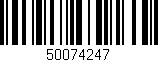 Código de barras (EAN, GTIN, SKU, ISBN): '50074247'
