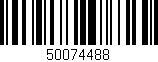 Código de barras (EAN, GTIN, SKU, ISBN): '50074488'