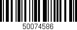 Código de barras (EAN, GTIN, SKU, ISBN): '50074586'